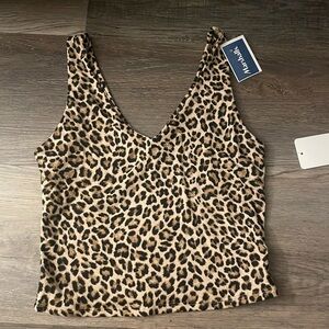 NWT leopard print soft tank top